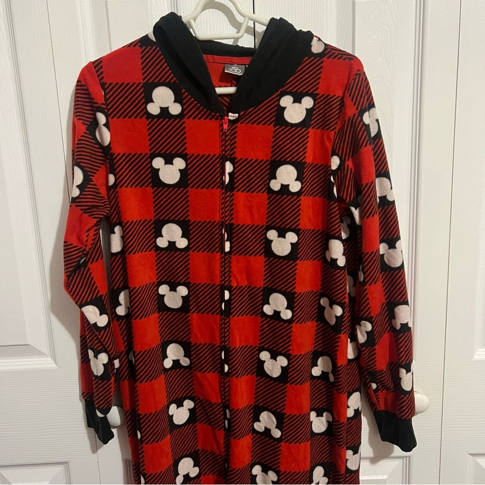 Disney 100 Red Plaid Onesie